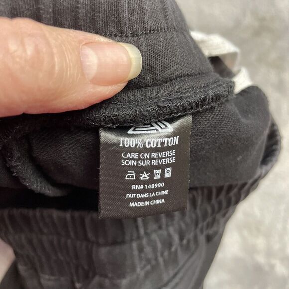 Black Pyramid Joggers Sweatpants Mens M Black Embroidered Logo Streetwear - Picture 4 of 14